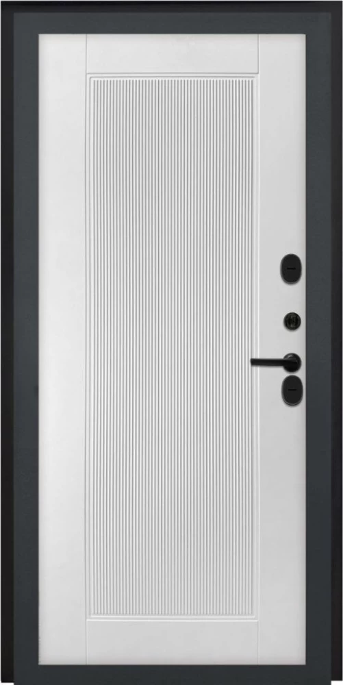 Входная дверь ДвериПРО L-45 ПВХ 10мм Астрод Velutto Bianco DPRO195681 внутренняя сторона