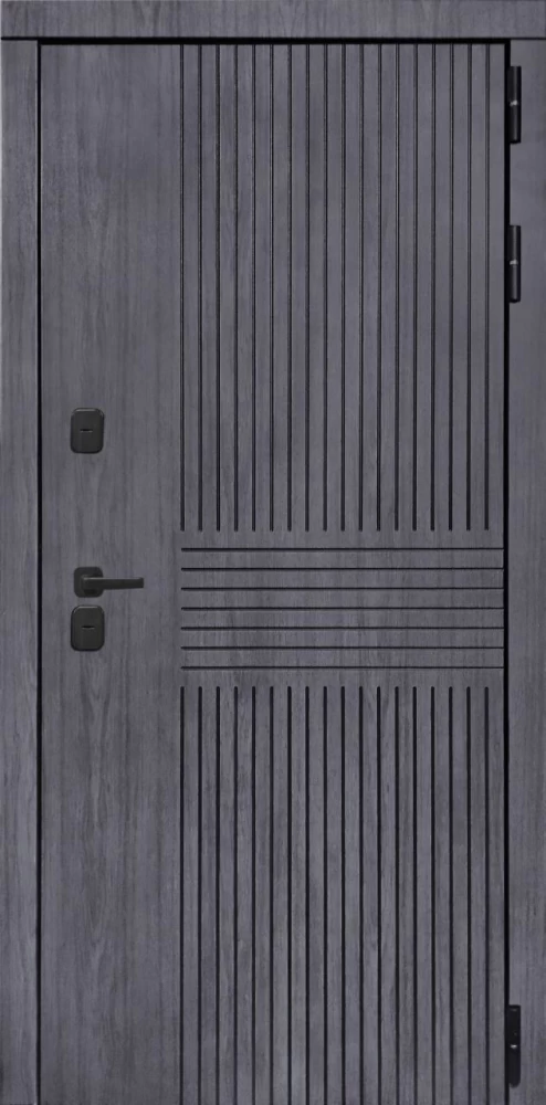 Входная дверь ДвериПРО Берген Экошпон СБ-3 (16мм, капучино) DPRO196972 внешняя сторона