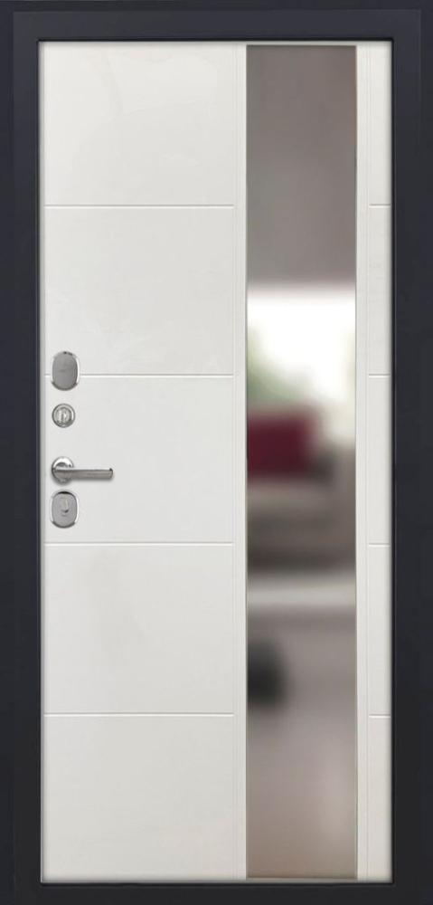 Входная дверь ДвериПРО L Термо ФЛЗ-649 капучино (зеркало) DPRO196805 внутренняя сторона